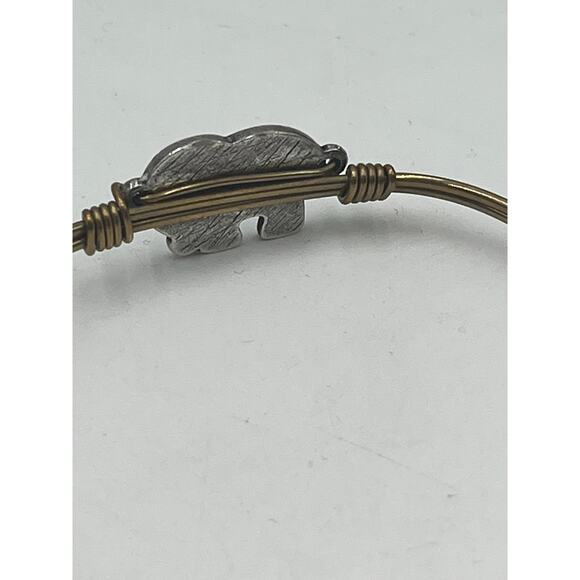 Luca + Danni Lucky Elephant Brass
Bangle Hook Closure Wire Bracelet USA - Picture 4 of 7